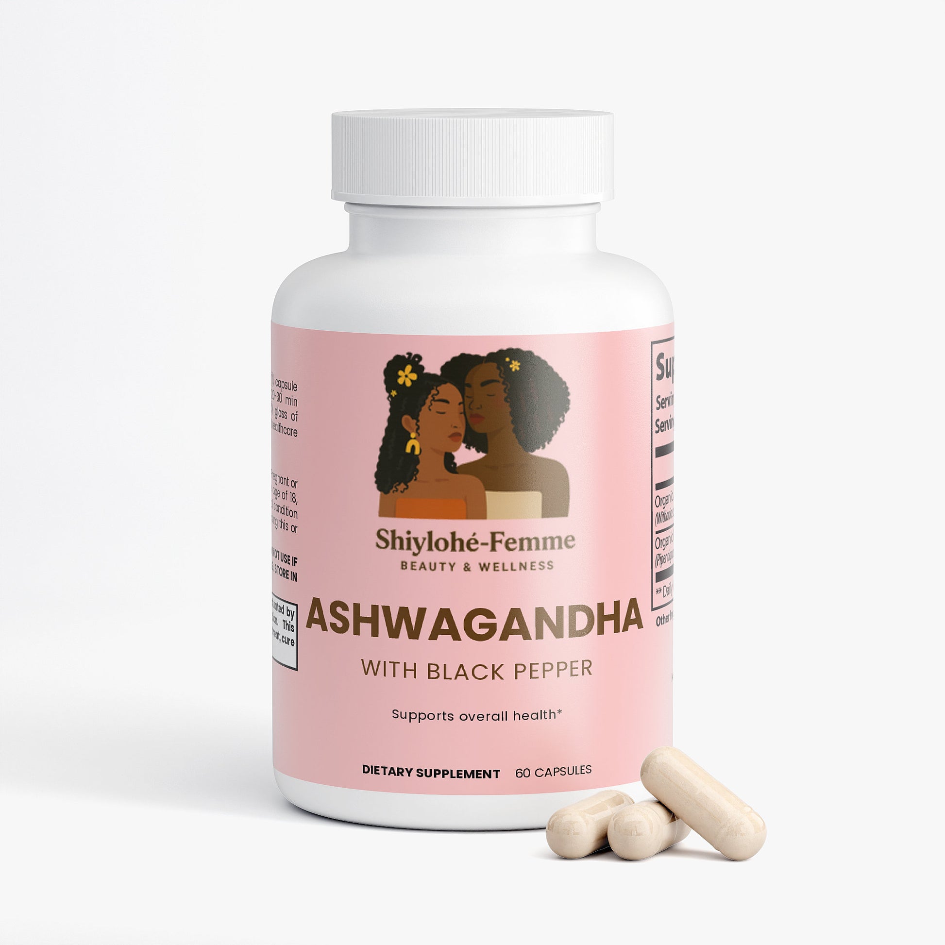 Ashwagandha Supplement – Adaptogenic capsules for stress and wellness | Shiylohe-Femme