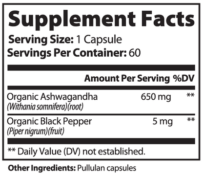 Ashwagandha Supplement – Adaptogenic capsules for stress and wellness | Shiylohe-Femme