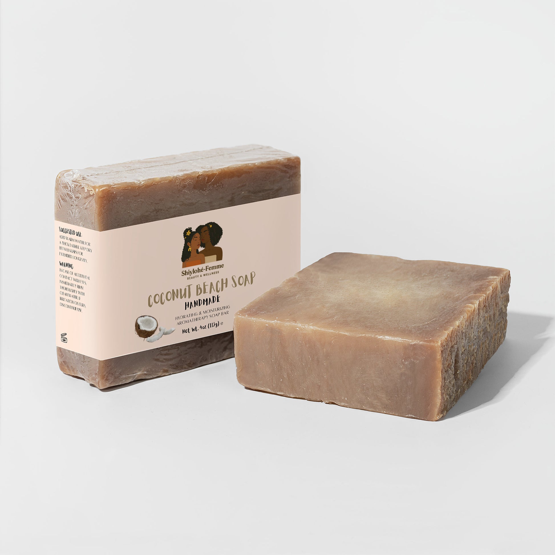Coconut Beach Soap – Hydrating tropical bar with coconut oil | Shiylohe-Femme