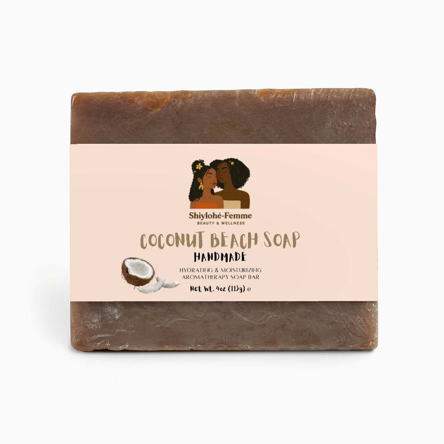 Coconut Beach Soap – Hydrating tropical bar with coconut oil | Shiylohe-Femme